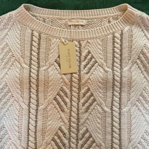 Ramy Brook Lucille Textured Cable Knit Sweater. New with tags. Size small.
